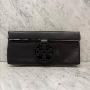 Tory Burch Black Leather Miller Clutch
